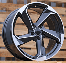 Indlæs billede til gallerivisning R17x7.5 5X112 ET 35 66.5 B5185 Black Polished (MB) For AUD (P)