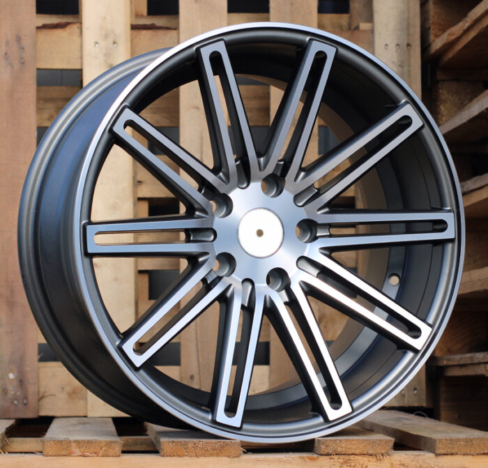 R18x9 5X120 ET 35 72.6 XF158 (A1031) Grey Polished Matt (MGM) For RACIN