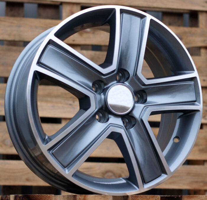 R16x6.5 5X120 ET 45 65.1 BK473 Grey Polished (MG) For VW (P2) (4×4 (max 1250kg)