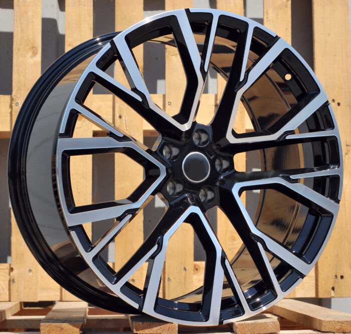 R20x9 5X112 ET 35 66.6 B5769 Black Polished (MB) For BMW (K2+P) (Rear+Front)