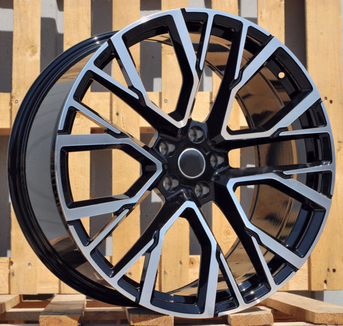 R20x10.5 5X112 ET 40 66.6 B5769 Black Polished+Powder Coating (MBPC) For BMW (K2) (Rear+Front)