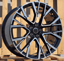 Indlæs billede til gallerivisning R20x10.5 5X112 ET 40 66.6 B5769 Black Polished+Powder Coating (MBPC) For BMW (K2) (Rear+Front)