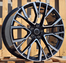 R20x10.5 5X112 ET 40 66.6 B5769 Black Polished (MB) For BMW (K2) (Rear+Front)