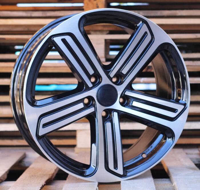 R16x7 5X112 ET 45 57.1 BK795 (XF092) Black Polished (MB) For VW
