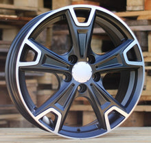 Indlæs billede til gallerivisning R17x6.5 5X112 ET 38 66.6 FE158 Black Polished Half Matt (MBHM) For RACIN