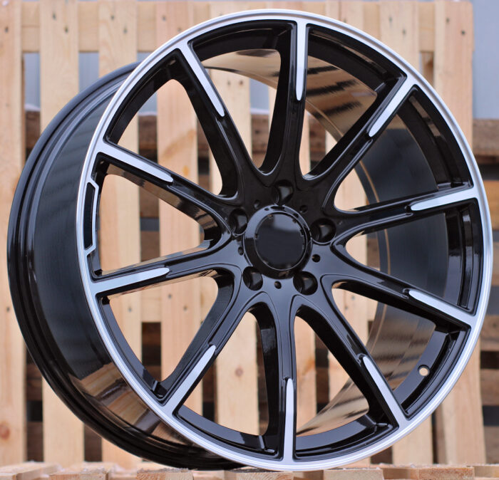 R21x10 5X130 ET 33 84.1 FE236 Black Polished (MB) For MER (K7+P) (NEW BRABUS)