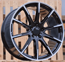 Indlæs billede til gallerivisning R22x10 5X112 ET 40 66.6 FE236 Black Polished (MB) For MER (P+Z5) (Style New BRABUS)