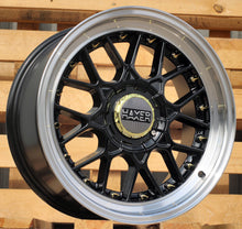 Indlæs billede til gallerivisning R17x8 10X112/120 ET 30 74.1 L1880 (HX025) Black+Polished Lip (BLPL) For HAXER (P1)