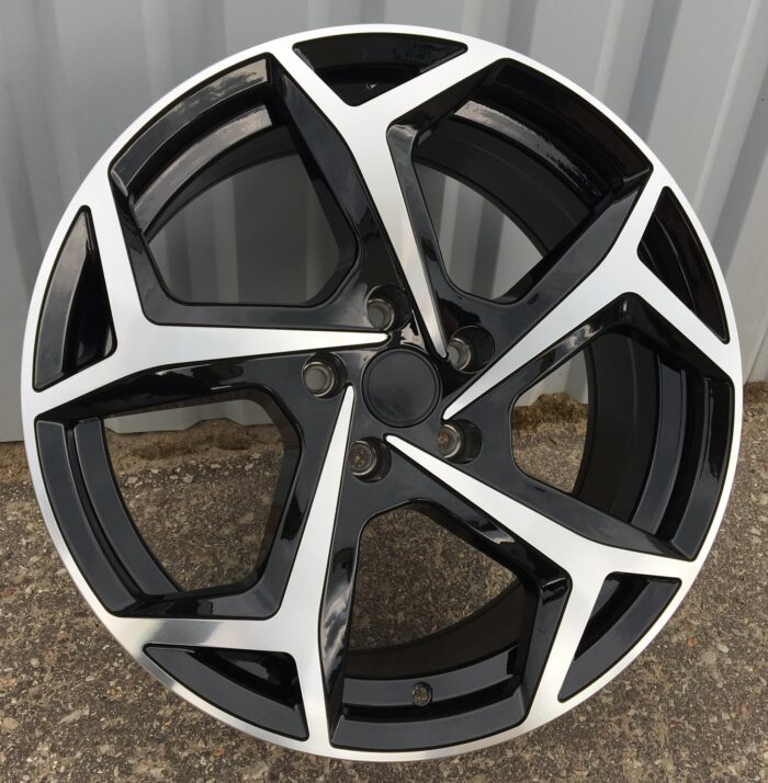 R18x8 5X112 ET 44 57.1 XE182 (BK5512) Black Polished (MB) For VW (K4)