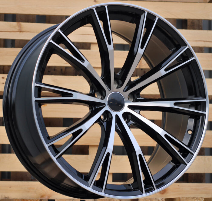 R21x9.5 5X112 ET 31 66.5 H5060 Black Polished (MB) For AUD (P1) (ABT Style)
