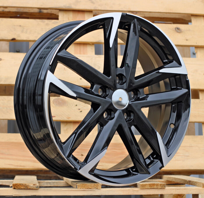 R18x7 5X114.3 ET 50 60.1 SF501 Black Polished (MB) For TOYOT (K7) (HYBRID FORGED)