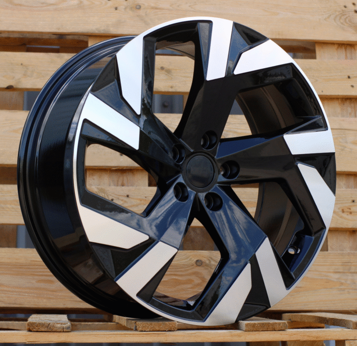 R19x8 5X112 ET 40 57.1 FBX230 Black Polished (MB) For SKODA (K8) (HYBRID FORGED)
