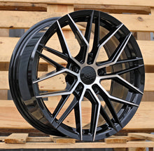 Indlæs billede til gallerivisning R17x7.5 5X100 ET 40 67.1 HX035 (FBX005) Black Polished (MB) For HAXER (P1) (HYBRID FORGED)