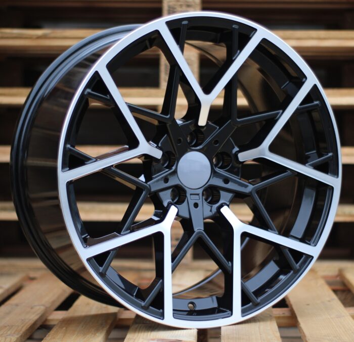 R19x9.5 5X112 ET 37 66.6 B1383 Black Polished+Powder Coating (MBPC) For BMW
