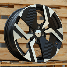 Indlæs billede til gallerivisning R17x6.5 4X108 ET 32 65.1 YF6148 Black Polished Half Matt (MBHM) For PEUG (P2) (HYBRID FORGED)
