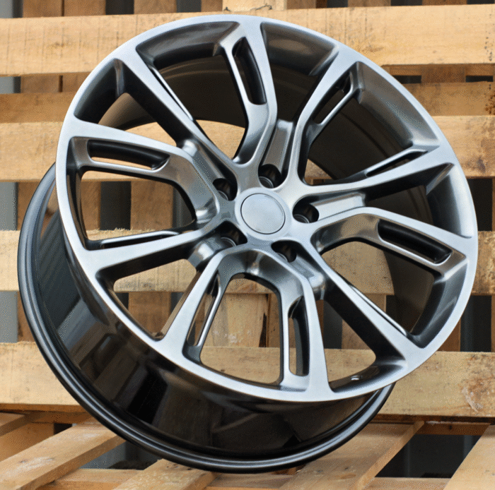 R22x9 5X127 ET 34 71.5 BK568 (BY1288) Hyper Black (HB) For JEEP (Z1)