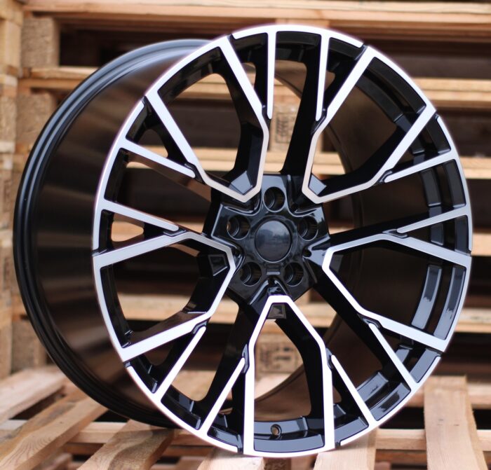 R22x10.5 5X112 ET 43 66.6 B5769 Black Polished (MB) For BMW (P) (Rear+Front)