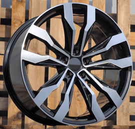 R21x9 5X112 ET 31 66.6 B5333 (IN5389) Black Polished (MB) For VW (Z5+K8) (New TOUAREG)