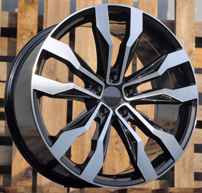 R18x8 5X112 ET 41 57.1 B5333 Black Polished (MB) For VW (K4)