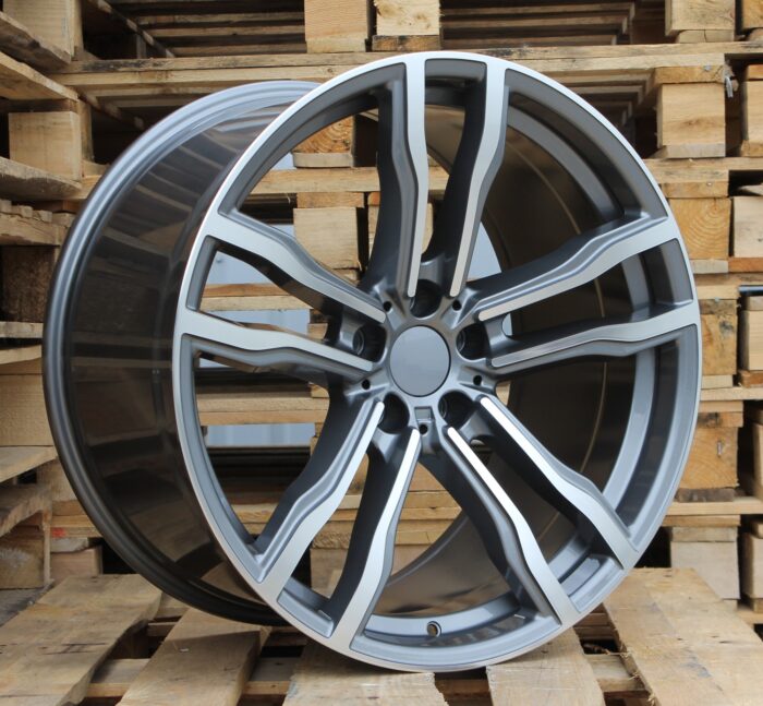 R21x10.5 5X120 ET 45 74.1 BY588 (DLJ588) Grey Polished (MG) For BMW
