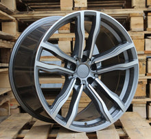 Indlæs billede til gallerivisning R21x10.5 5X120 ET 45 74.1 BY588 (DLJ588) Grey Polished (MG) For BMW