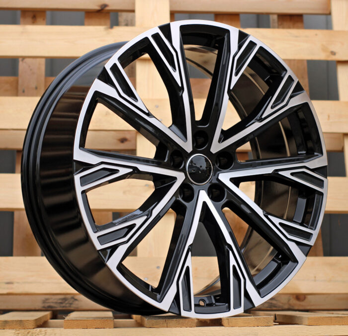R21x8.5 5X112 ET 34 66.5 3S1277 Black Polished (MB) For AUD (K4) (HYBRID FORGED)