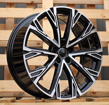 Indlæs billede til gallerivisning R21x8.5 5X112 ET 34 66.5 3S1277 Black Polished (MB) For AUD (K4) (HYBRID FORGED)