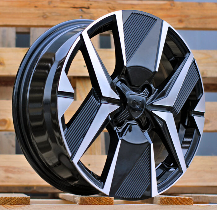 R16x6.5 4X108 ET 32 65.1 Y1256 Black Polished (MB) For PEUG (R) (NEW Model)