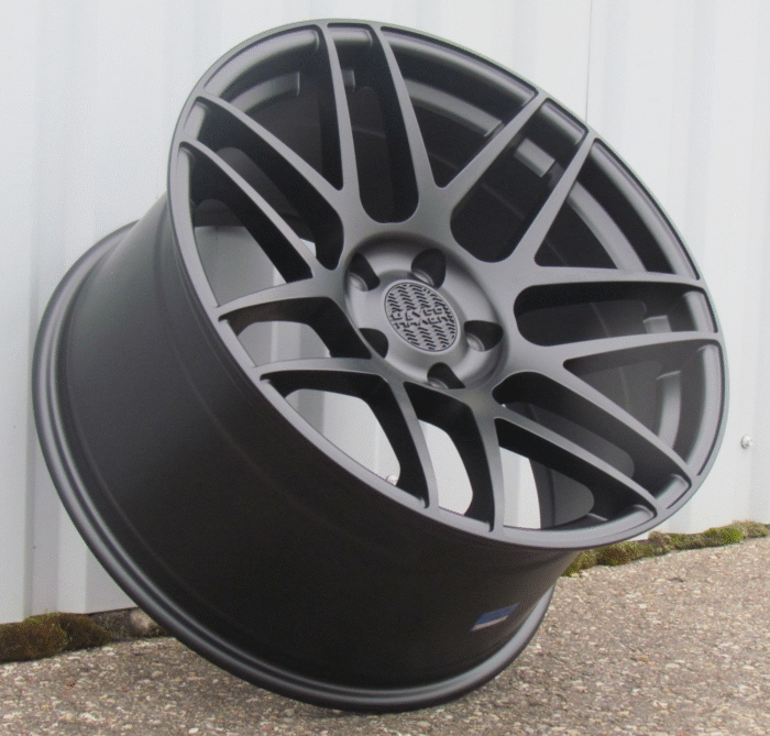 R19x9 5X120 ET 30 72.6 XF995 (HX022) Black Half Matt (BLHM) For HAXER (K4+P1) (Rear+Front)