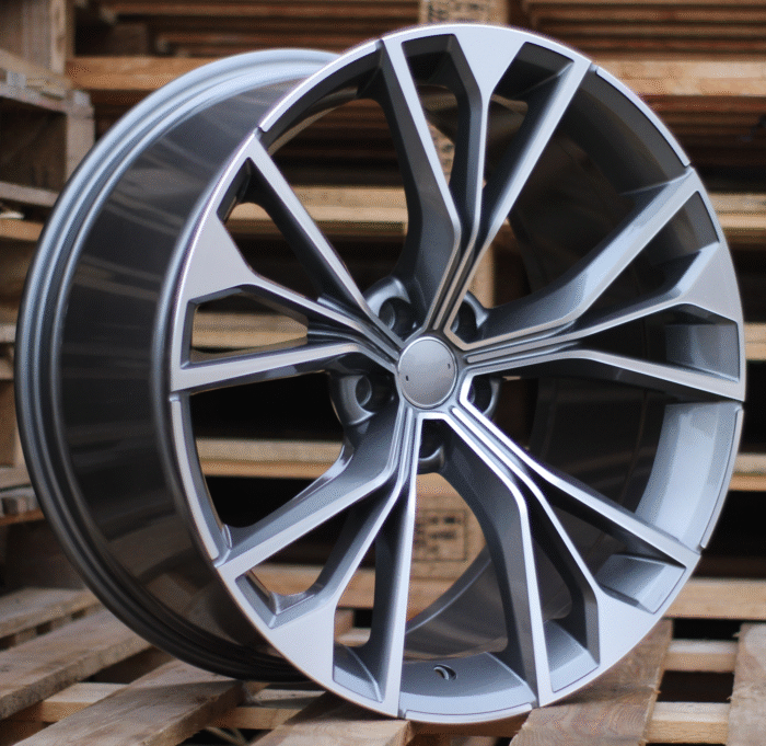R21x10 5X112 ET 20 66.5 B1624 Grey Polished (MG) For AUD