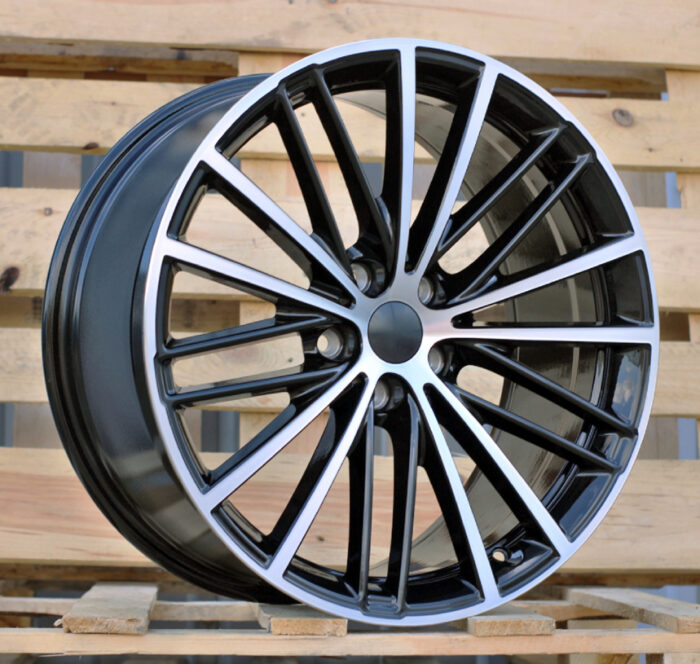 R19x8 5X112 ET 30 66.6 H3071F Black Polished (MB) For BMW (P1) (HYBRID FORGED Front+Rear)