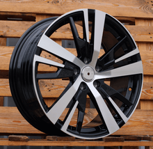 Indlæs billede til gallerivisning R18x7.5 5X108 ET 49 65.1 YF0448 Black Polished (MB) For PEUG (P1) (HYBRID FORGED)