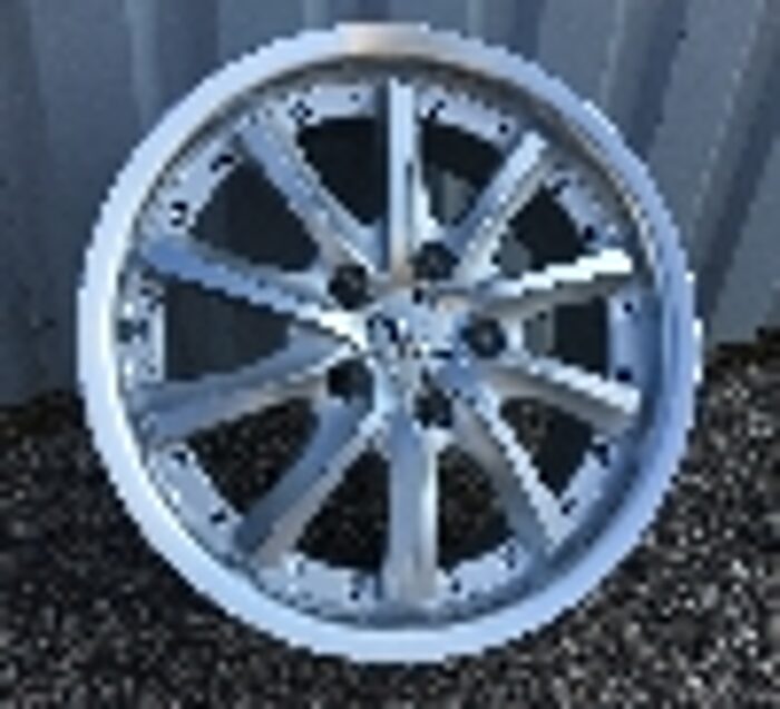 R15x6.5 5X105 ET 39 56.6 LU158 (1581565F29M) Polished Silver (MS) For RACIN