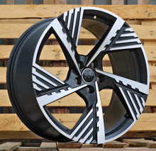 Indlæs billede til gallerivisning R20x9 5X112 ET 38 66.5 I5639 Black Polished Half Matt (MBHM) For AUD