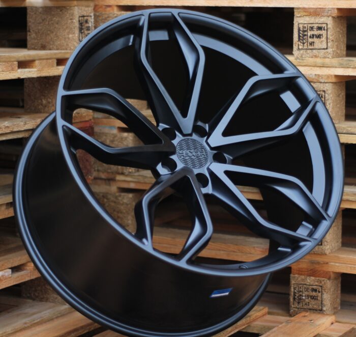 R22x10 5X120 ET 40 74.1 HX011 (E255221003S) Black Half Matt (BLHM) For HAXER (K4+P2) (Front+Rear)