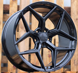 R20x8.5 5X112 ET 25 66.5 HX04F Black (BL) For HAXER (Z4) (HYBRID FORGED (Max Load 815kg.)