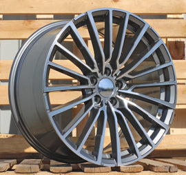 R20x10 5X112 ET 41 66.6 B5569 Grey Polished (MG) For BMW (P) (Rear+Front)