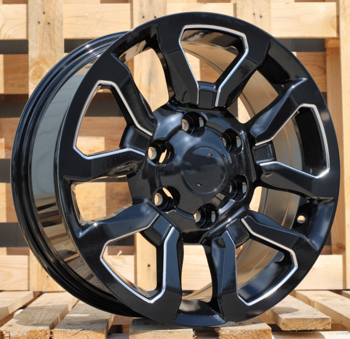 R18x7.5 6X139.7 ET 25 106.1 B1623 (IN1103) Black (BL) For TOYOT (P2)