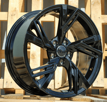 Indlæs billede til gallerivisning R20x9 5X112 ET 31 66.5 B1571 (FBX154) Black (BL) For AUD (Z5) (HYBRID FORGED)