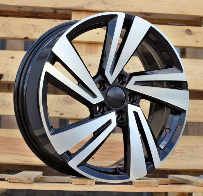 R18x7 5X100 ET 39 57.1 3S1282 Black Polished (MB) For VW (P) (T-Cross HYBRID FORGED)