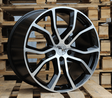 Indlæs billede til gallerivisning R21x11 5X130 ET 58 71.6 B5362 Black Polished (MB) For PORCH (K4) (Rear+Front)