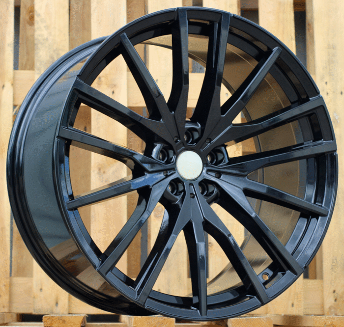 R20x10.5 5X112 ET 40 66.6 B5464 Black (BL) For BMW (K2) (Rear+Front)