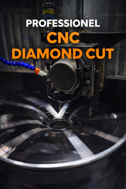 INTRO KAMPAGNE: Diamond Cut fælg-renovering / rep (CNC)