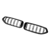 Carbon Fiber Glossy Black M Style Frontgrill til BMW Z4 G29 2020+ med dobbelt linje.