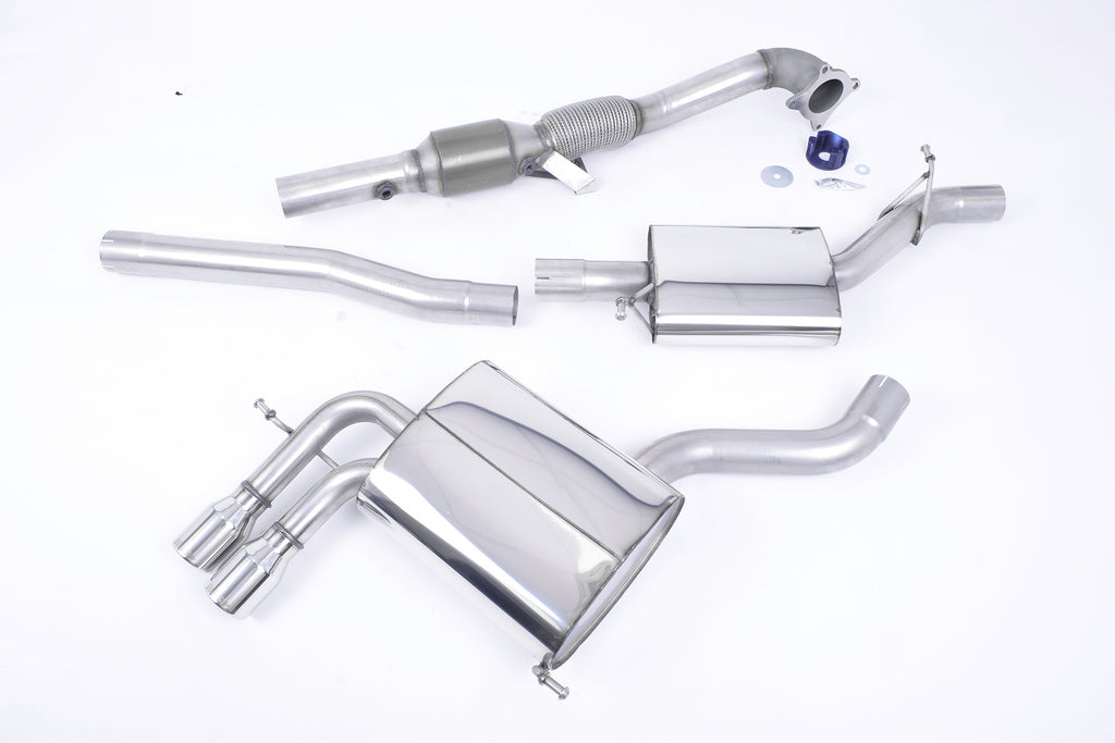 Milltek Turbo-back including Hi-Flow Sports Cat A3 2.0T FSI quattro 5 door SportBack