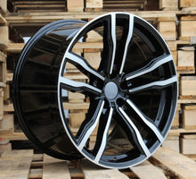 Indlæs billede til gallerivisning R21x10.5 5X120 ET 45 74.1 BY588 (DLJ588) Black Polished (MB) For BMW (Z2) (Rear+Front)