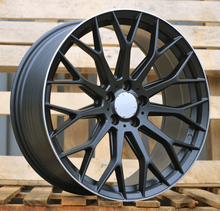 Indlæs billede til gallerivisning R19x8 5X112 ET 32.5 66.6 YS1180 Black Half Matt+Polished Lip (BLHMPL) For MER (P) (HYBRID FORGED New Model)