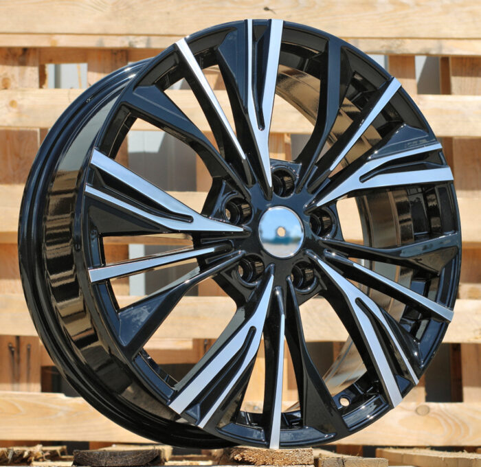 R17x7 5X114.3 ET 35 66.1 FE224 (QC1550) Black Polished (MB) For NISS (K7) (JUKE New Model)