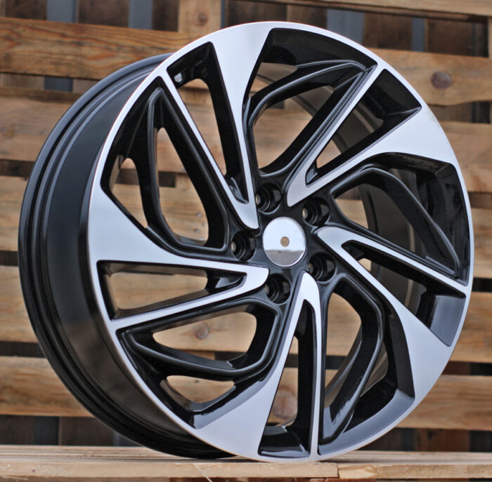 R18x7.5 5X114.3 ET 51 67.1 B5518 Black Polished (MB) For HYUND (R+P)