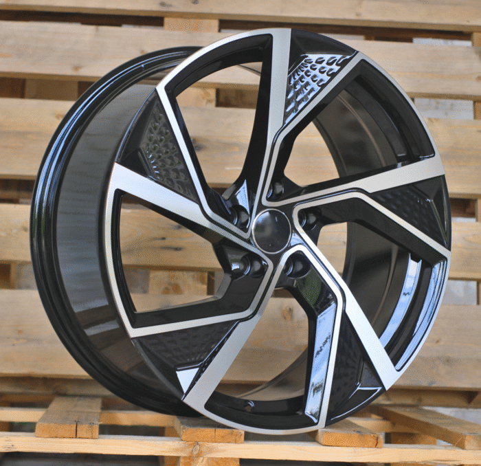 R19x8.5 5X112 ET 35 66.5 FBX264 Black Polished (MB) For AUD (K7) (HYBRID FORGED)